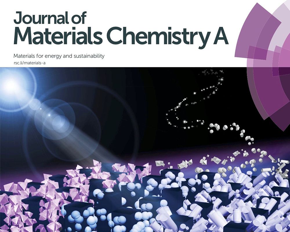 地質團隊獲刊歐洲化學學會期刊材料化學A封面-封面圖