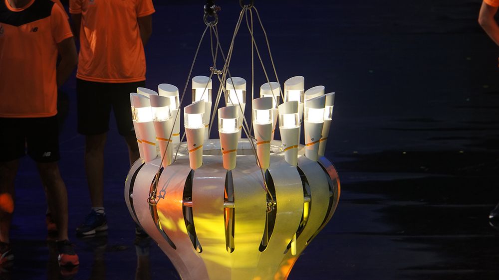 Torches placed on the Torch holder
