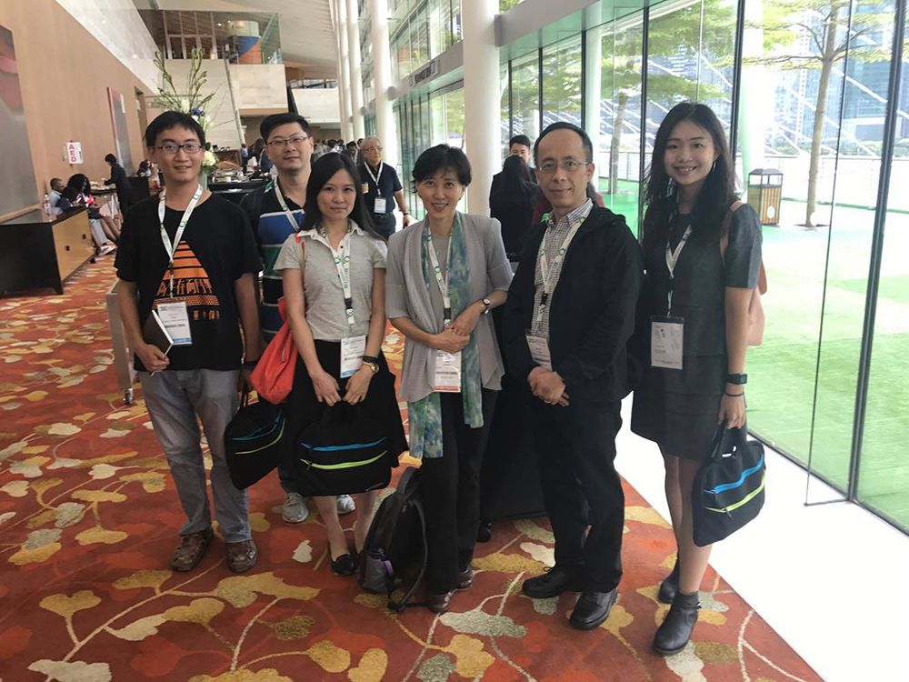 Teachers and students from the NTU College of Public Health at the WCSH 2017.