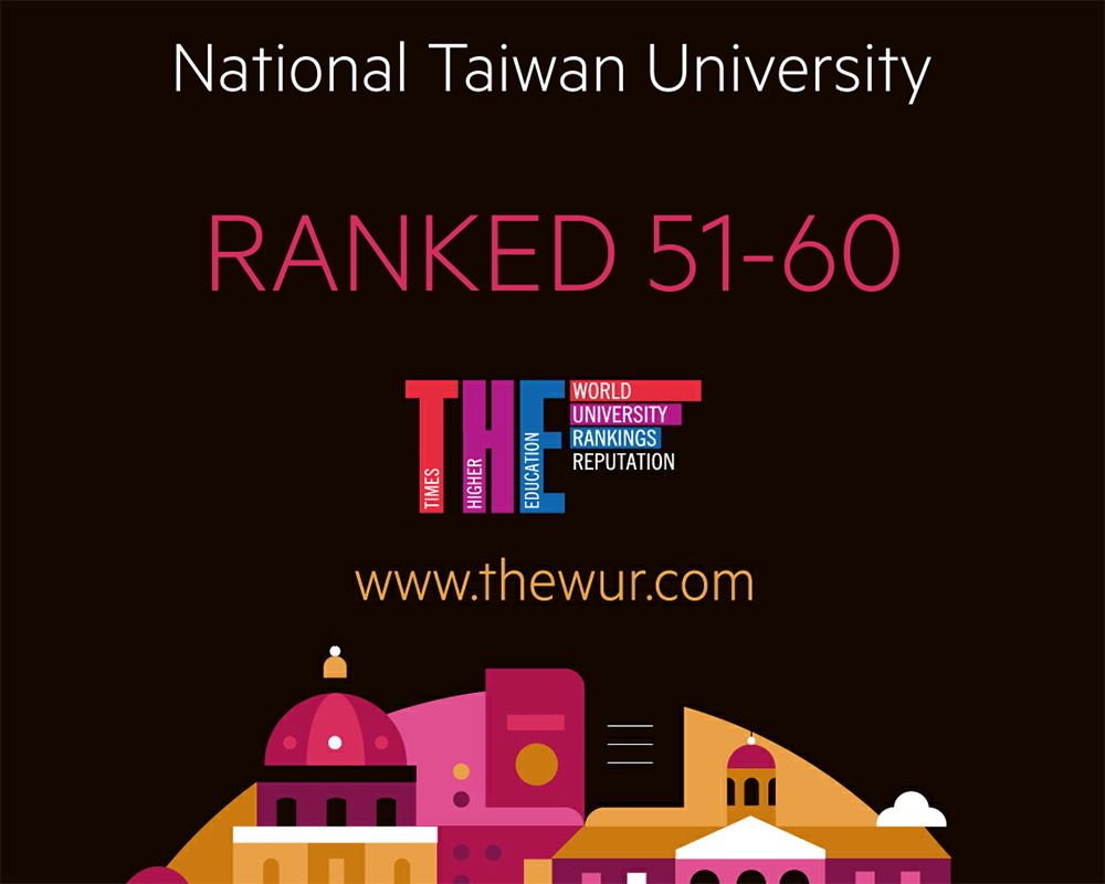 NTU Listed in the 51-60 Band in THE’s World Reputation Rankings 2018