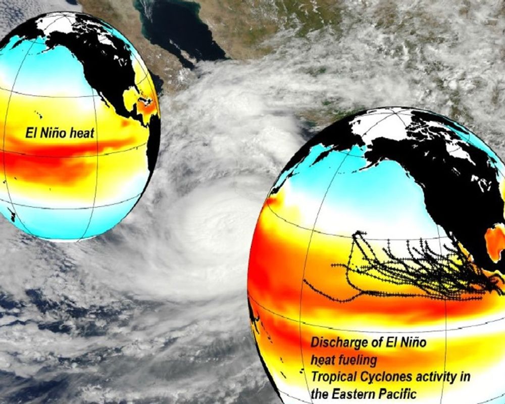 臺灣大學卓越研究發表新聞稿 東太平洋颶風與聖嬰現象的秘密能量聯結 美國和臺大學者跨領域合作成果榮登《自然》雜誌-封面圖