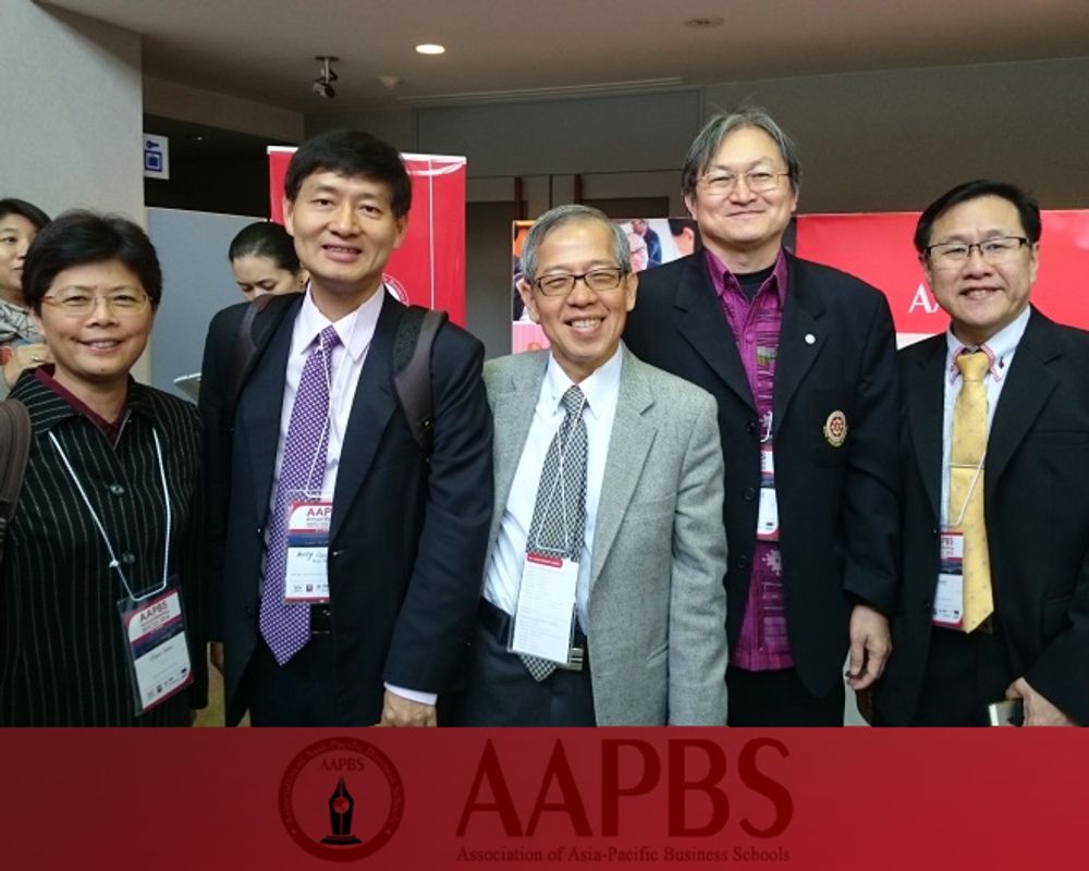 2014 年 11 月 19 日至 21 日在日本九州的立命館亞洲太平洋大學 (APU) 舉行亞太商學院聯合會 (AAPBS)10 周年年會。臺大管理學院郭瑞祥院長被選為 2016 年聯合會會長。