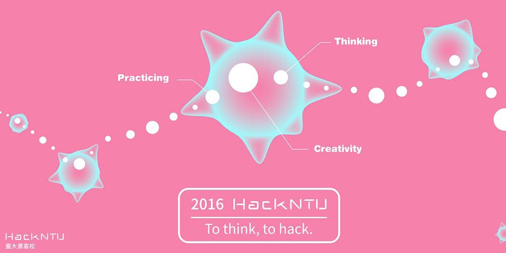 2016HackNTU黑客松創新活動將於8/19~8/21舉行，於新體腦力激盪、激發創意。