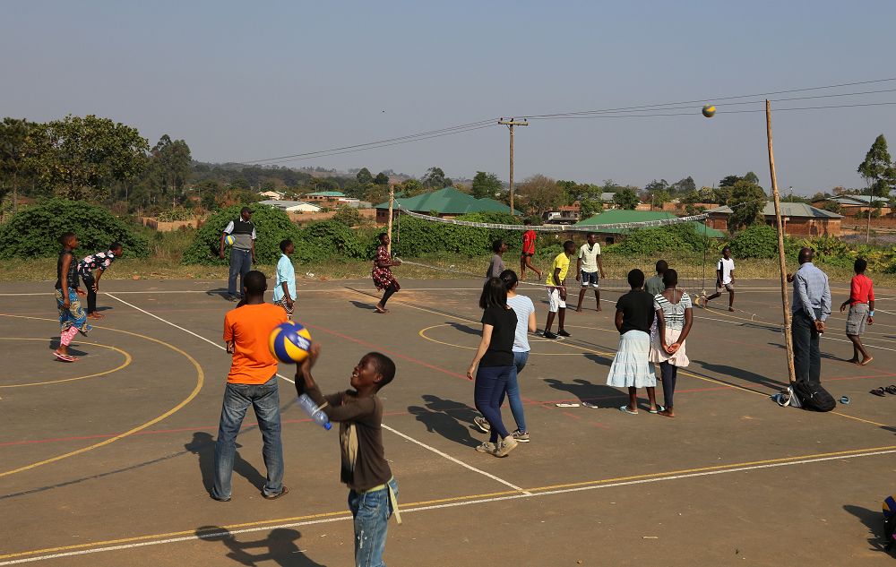 社區青少年排球訓練課—比賽。