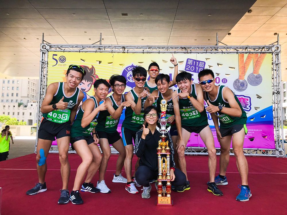 臺大田徑隊傑人盃馬拉松接力賽榮獲大專組冠軍